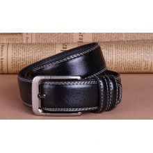 Black genuine leather belt 2 inch leather belt